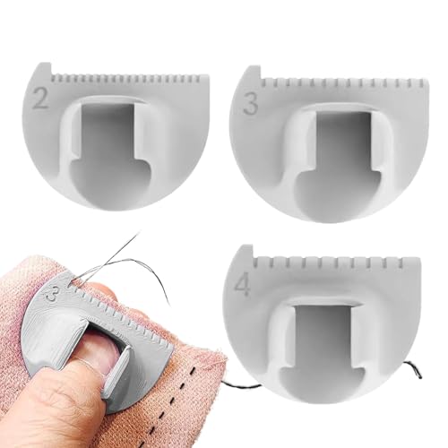 GkgWuxf Nähkantenführung – Kantenverriegelung Nählehre | Set mit 3 Schablonen, zum Messen von Daumenlineal, Anleitung zum Quilten, Säumen, Basteln, gerade und gebogene Nähte von GkgWuxf