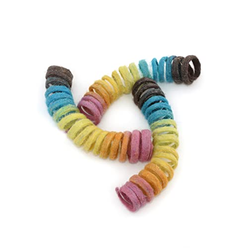 GLACIART ONE Filz-Spielzeug für Katzen im Frühlingsdesign – 3 Stück weiches, Flauschiges Bereicherungs-Spielzeug aus 100% natürlicher Wolle - Interaktives, dehnbares Katzenspielzeug-Set - 30 cm lang GLACIART ONE Filz-Spielzeug für Katzen im Frühlingsdesign – 3 Stück weiches, Flauschiges Bereicherungs-Spielzeug aus 100% natürlicher Wolle - Interaktives, dehnbares Katzenspielzeug-Set - 30 cm lang von Glaciart One