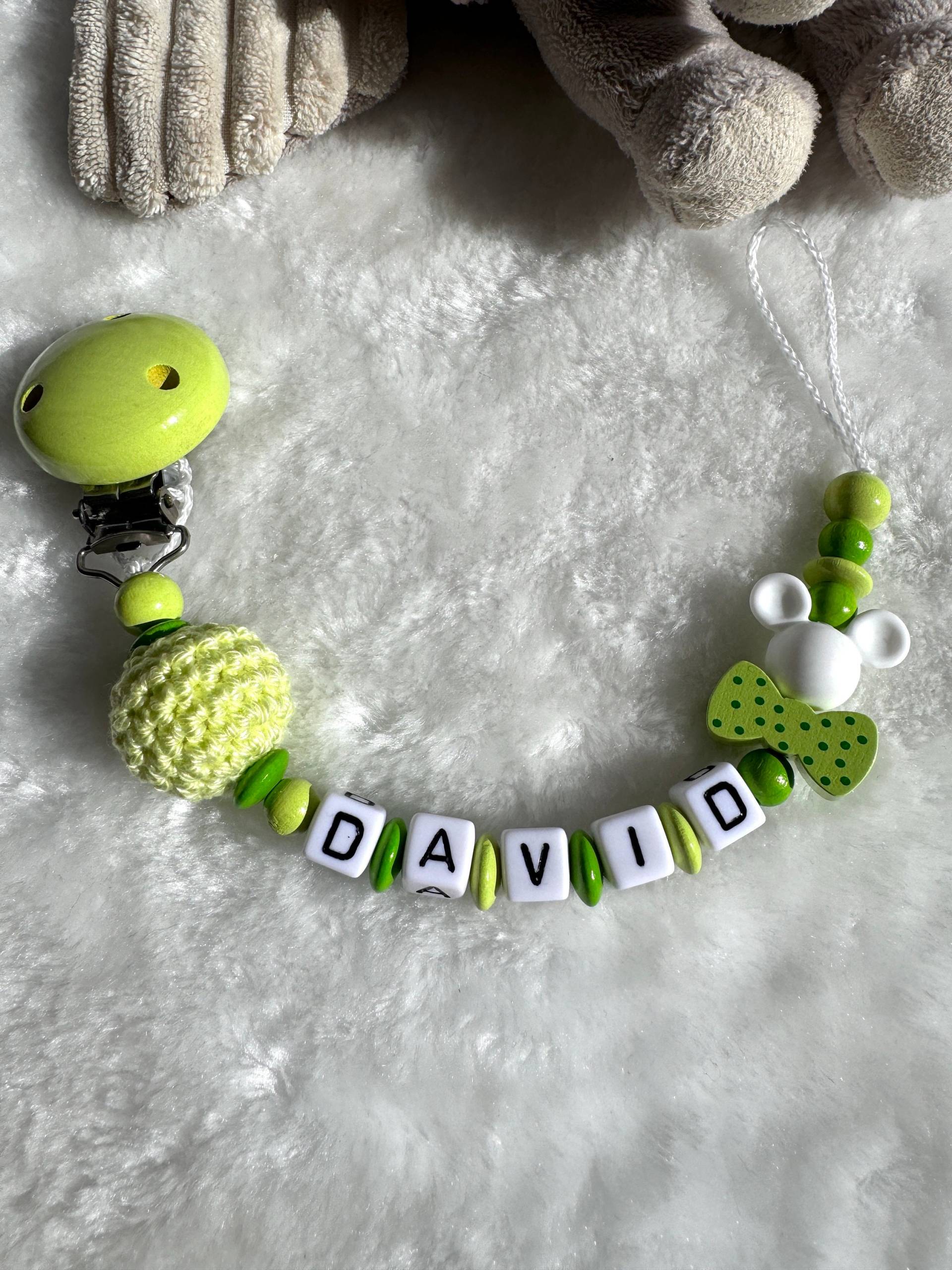 Schnullerkette Mit Namen - Limetten Hell Grün Geschenkidee Babyparty- Personalisiert Maus Schnullerkette Mit Namen - Limetten Hell Grün Geschenkidee Babyparty- Personalisiert Maus von GlamAccessoires