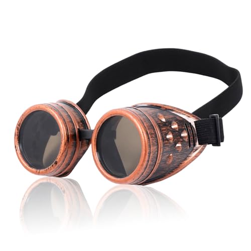 GlamRays Vintage Steampunk Goggles Punk Gothic Glasses Cosplay GlamRays Vintage Steampunk Goggles Punk Gothic Glasses Cosplay von GlamRays