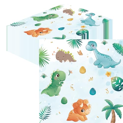 Glamifyr 40 Stücke Dino Servietten für Kindergeburtstag, Dinosaurier Deko, Buntes für Den Geburtstag, 33 * 33CM Glamifyr 40 Stücke Dino Servietten für Kindergeburtstag, Dinosaurier Deko, Buntes für Den Geburtstag, 33 * 33CM von Glamifyr
