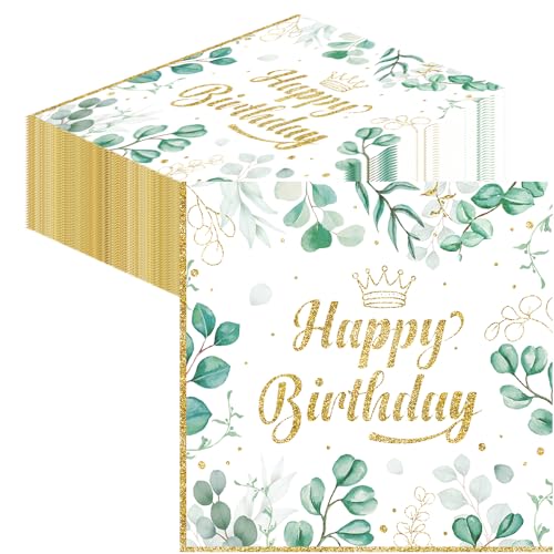 Glamifyr 40 Stück Servietten Geburtstag,Servietten Salbeigrün Servietten Eukalyptus Geburtstagsservietten Für Geburtstag Party Deko, Happy Birthday Servietten Grün,Geburtstag Servietten 33x33cm Glamifyr 40 Stück Servietten Geburtstag,Servietten Salbeigrün Servietten Eukalyptus Geburtstagsservietten Für Geburtstag Party Deko, Happy Birthday Servietten Grün,Geburtstag Servietten 33x33cm von Glamifyr