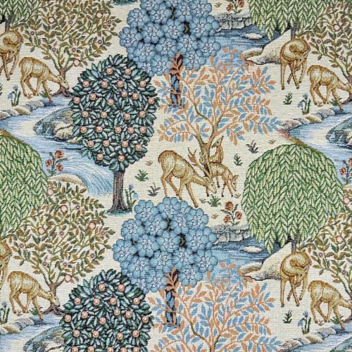 Tapisseriestoff William Morris – The Brook – Hirsche – Wald – auf Natur – Polsterstoff – Vorhangmaterial von Glamour Secrets