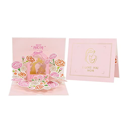 3D-Grußkarte zum Muttertag, mit Umschlag, Blumen, tolles Geschenk für Frauen, Geburtstag, Jahrestag, Muttertag, Grußkarten von Glanhbnol