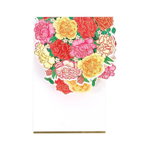 3D Muttertags-Nelken-Blumen-Grußkarte, Segen, Hochzeitseinladungskarte für Ehefrau, Festival, Segenskarten, 3D-Muttertagskarte von Glanhbnol
