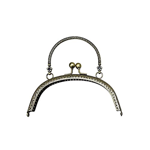 Glanhbnol Halbkreisförmiger Metall-Kussverschluss, Handtaschengriff, Rahmen, Kuss-Verschluss, Rahmengriff, Geldbörse, für die Herstellung von Taschen, Clutch-Rahmen, DIY, Handwerk, Glanhbnol Halbkreisförmiger Metall-Kussverschluss, Handtaschengriff, Rahmen, Kuss-Verschluss, Rahmengriff, Geldbörse, für die Herstellung von Taschen, Clutch-Rahmen, DIY, Handwerk, von Glanhbnol