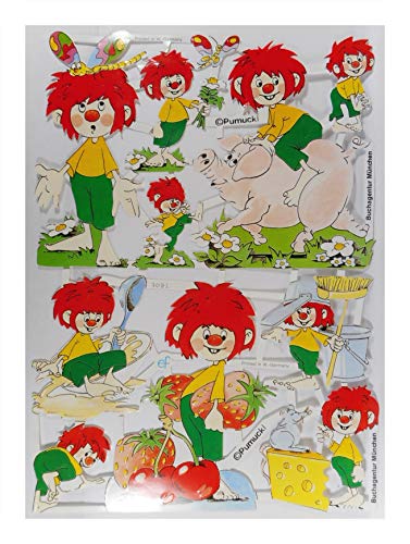 Glanzbilder EF 7082 Pumuckl mit Schwein Käse Erdbeere Posiebilder Deko GWI 726 Glanzbilder EF 7082 Pumuckl mit Schwein Käse Erdbeere Posiebilder Deko GWI 726 von Glanzbilder