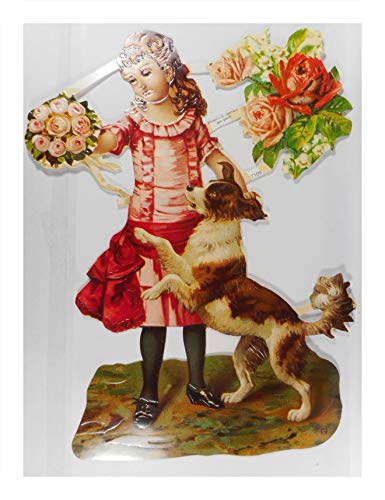 Glanzbilder EF 7109 Mädchen mit Hund und Blumen Posiebilder Deko GWI 712 Glanzbilder EF 7109 Mädchen mit Hund und Blumen Posiebilder Deko GWI 712 von Glanzbilder