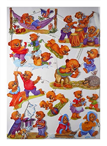 Glanzbilder EF 7196 spielende Bären Bär Posiebilder Deko 826 Glanzbilder EF 7196 spielende Bären Bär Posiebilder Deko 826 von Glanzbilder