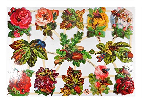 Glanzbilder EF 7338 Käfer Rose Biene Oblate Posiebilder Scrapbook Deko GWI 699 Glanzbilder EF 7338 Käfer Rose Biene Oblate Posiebilder Scrapbook Deko GWI 699 von Glanzbilder