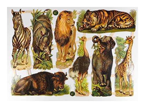Glanzbilder EF 7386 Afrika Tiere Elefant Löwe Posiebilder Scrapbook Deko GWI 602 Glanzbilder EF 7386 Afrika Tiere Elefant Löwe Posiebilder Scrapbook Deko GWI 602 von Glanzbilder