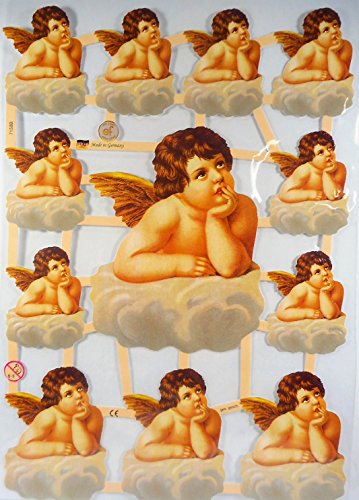 Glanzbilder Putte Engel Jugendtraum EF 7158 B Oblate Posiebilder Scrapbook Deko GWI 398 von Glanzbilder
