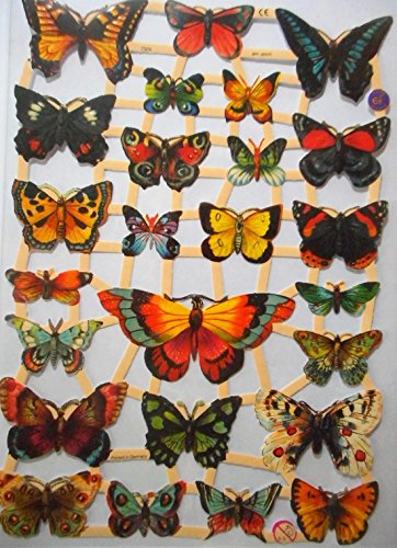 Glanzbilder Schmetterling EF 7324 Oblate Posiebilder Scrapbook Deko GWI 542 von Glanzbilder