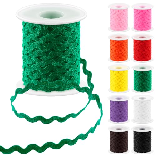 Glarks 1Pcs 27Yard/25M Grün Rick Rack Trim Band Welle Nähen Biegen Fringe Trim für DIY Nähen Handwerk Hochzeit Brautkleid Verschönerung Party Dekoration Geschenkverpackung Supplies Glarks 1Pcs 27Yard/25M Grün Rick Rack Trim Band Welle Nähen Biegen Fringe Trim für DIY Nähen Handwerk Hochzeit Brautkleid Verschönerung Party Dekoration Geschenkverpackung Supplies von Glarks