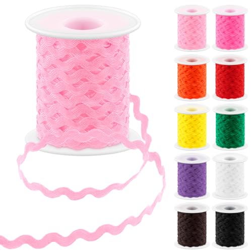 Glarks 1Pcs 27Yard/25M Rosa Rick Rack Trim Band Welle Nähen Biegen Fringe Trim für DIY Nähen Handwerk Hochzeit Brautkleid Verschönerung Party Dekoration Geschenkverpackung Supplies Glarks 1Pcs 27Yard/25M Rosa Rick Rack Trim Band Welle Nähen Biegen Fringe Trim für DIY Nähen Handwerk Hochzeit Brautkleid Verschönerung Party Dekoration Geschenkverpackung Supplies von Glarks