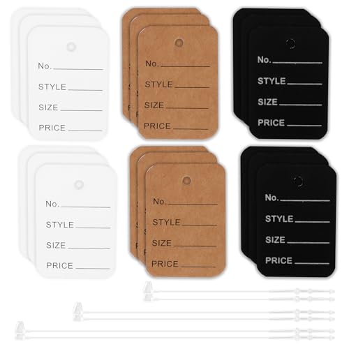 Glarks 2100pcs Preisschilder und Hang Tag Strings Kit, enthält 8.5cm 12.5cm 17.5cm klare Kunststoff-Sicherheits-Schleifen-Krawatten und 600pcs 3.5 x 5cm 3 Farbe Papier Display Label Tags Glarks 2100pcs Preisschilder und Hang Tag Strings Kit, enthält 8.5cm 12.5cm 17.5cm klare Kunststoff-Sicherheits-Schleifen-Krawatten und 600pcs 3.5 x 5cm 3 Farbe Papier Display Label Tags von Glarks