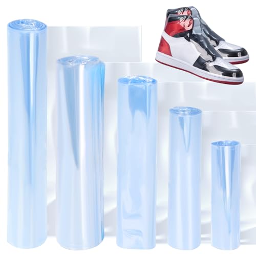 Glarks 500 Stück Schrumpffolienbeutel, 5 Größen, PVC, transparent, Schrumpfband, kleine Größe, Schrumpffolien für Seife, Badekugeln, hausgemachte DIY-Projekte Glarks 500 Stück Schrumpffolienbeutel, 5 Größen, PVC, transparent, Schrumpfband, kleine Größe, Schrumpffolien für Seife, Badekugeln, hausgemachte DIY-Projekte von Glarks