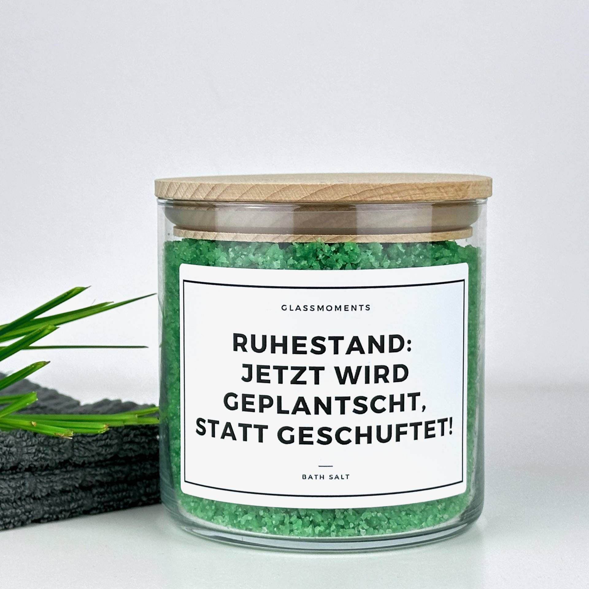 Badesalz Behälter Mit Lustigem Spruch | Glas, Holzdeckel Geschenk Ruhestand Rente Pension Lustiges Abschiedsgeschenk Kollege Kollegin Badesalz Behälter Mit Lustigem Spruch | Glas, Holzdeckel Geschenk Ruhestand Rente Pension Lustiges Abschiedsgeschenk Kollege Kollegin von GlassMomentsDE