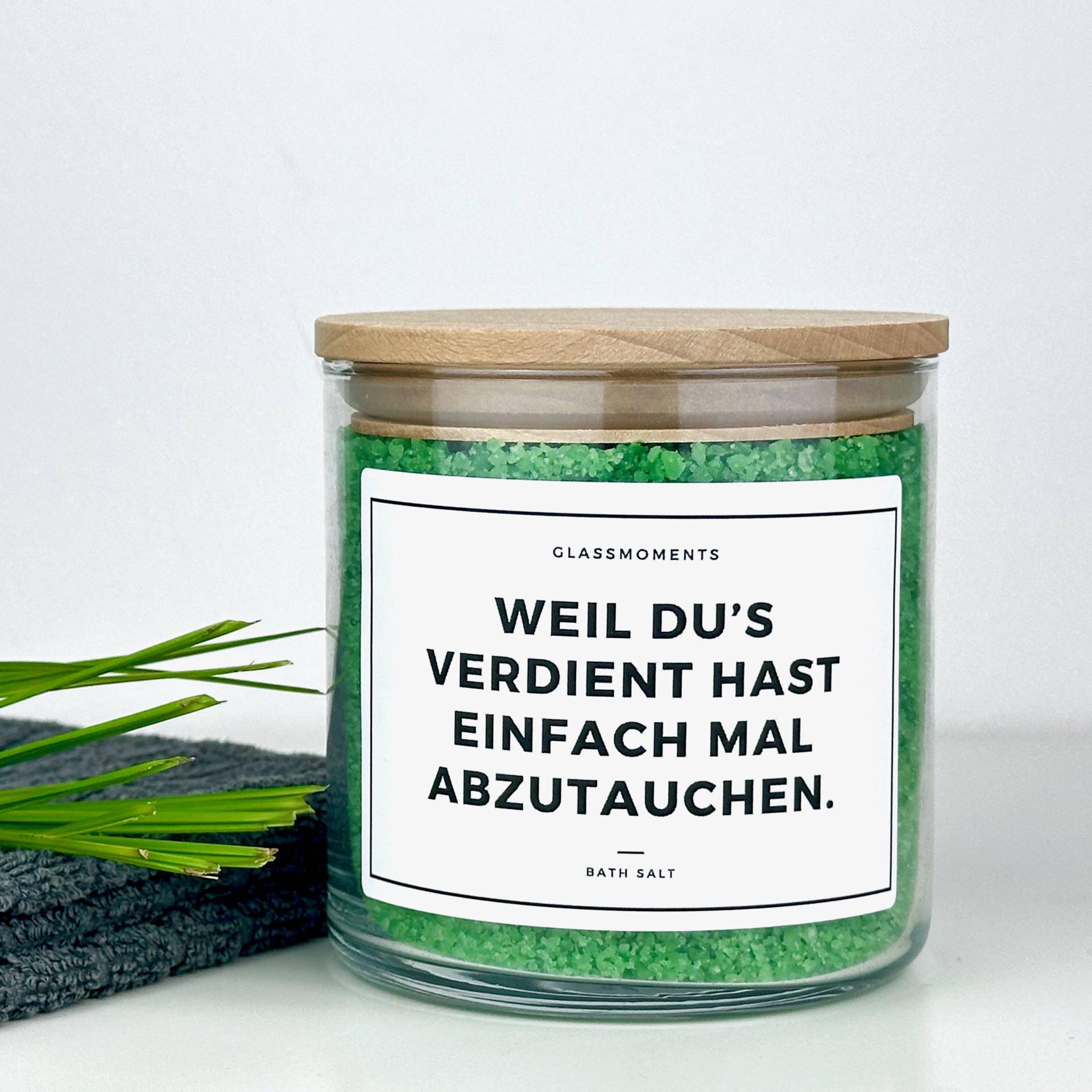 Badesalz Behälter Mit Spruch | Glas, Holzdeckel Geschenk Entspannung Genesung Weihnachten Danke Sagen Beste Freundin Freund Mutter Frau Badesalz Behälter Mit Spruch | Glas, Holzdeckel Geschenk Entspannung Genesung Weihnachten Danke Sagen Beste Freundin Freund Mutter Frau von GlassMomentsDE