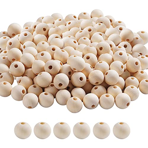 Glaxcidy Runde Holzperlen, 250 Pcs Natürliche Runde Holzperlen, 15mm Unbehandelt Holzkugeln mit Loch, Unlackierte Holzperlen für Handwerk DIY Handgemachte Dekoration, Schmuckherstellung Glaxcidy Runde Holzperlen, 250 Pcs Natürliche Runde Holzperlen, 15mm Unbehandelt Holzkugeln mit Loch, Unlackierte Holzperlen für Handwerk DIY Handgemachte Dekoration, Schmuckherstellung von Glaxcidy