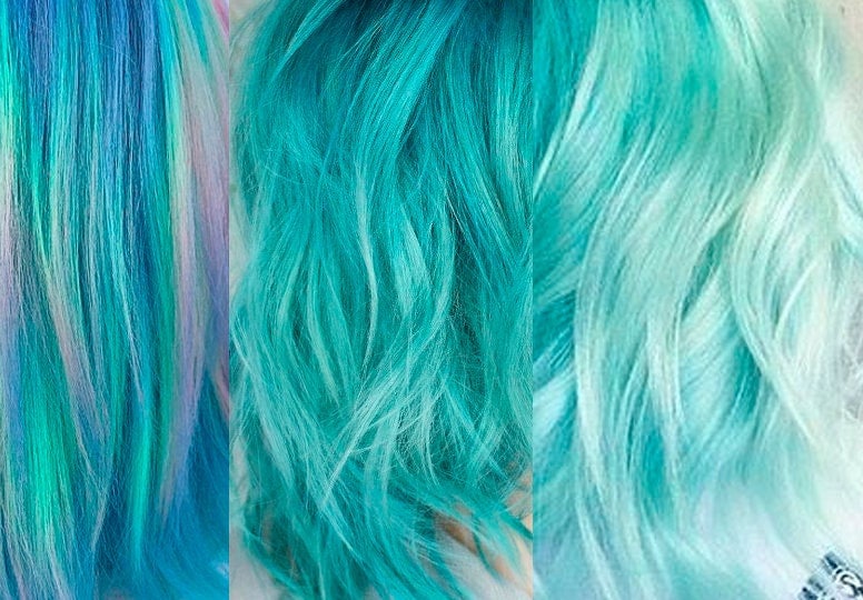 Blaugrüne Haarverlängerungen, Clip-In, Türkisfarbene Haarsträhnen, Aquamerin, Meerjungfrauen-Haarfarbe, Mint-Pastell, Sommer, Highlights, Schick Blaugrüne Haarverlängerungen, Clip-In, Türkisfarbene Haarsträhnen, Aquamerin, Meerjungfrauen-Haarfarbe, Mint-Pastell, Sommer, Highlights, Schick von Gleaise