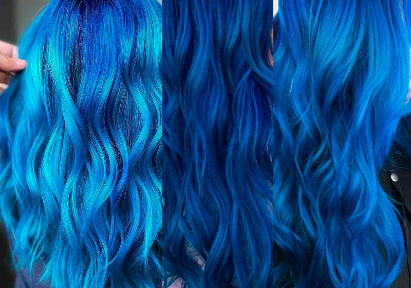 Langes Dunkelblaues Haar, Real Blue Clip in Haarverlängerung, After Midnight, Moon, Haarteil, Gerade, Gewellt, Cosplay, Highlights, Schick Langes Dunkelblaues Haar, Real Blue Clip in Haarverlängerung, After Midnight, Moon, Haarteil, Gerade, Gewellt, Cosplay, Highlights, Schick von Gleaise