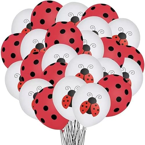 10 Stück Marienkäfer Deko Luftballons 10 Stück Marienkäfer Deko Luftballons von Gleemix