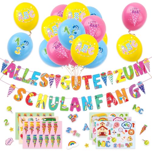 Einschulung Mädchen 2025, Endlich Schulkind 2025 Mädchen Deko Einschulung Mädchen 2025, Endlich Schulkind 2025 Mädchen Deko von Gleemix