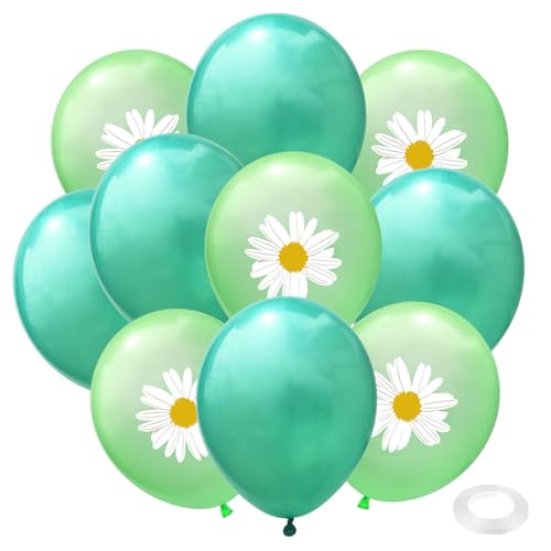 Gänseblümchen Ballons Grün Set, 10 Stück 12 Zoll Grüne Gänseblümchen Deko Luftballons, Grüne Luftballons mit Gänseblümchen Motiv, Grün Blumen Ballons für Babyparty, Hochzeit, Geburtstag Gänseblümchen Ballons Grün Set, 10 Stück 12 Zoll Grüne Gänseblümchen Deko Luftballons, Grüne Luftballons mit Gänseblümchen Motiv, Grün Blumen Ballons für Babyparty, Hochzeit, Geburtstag von Gleemix
