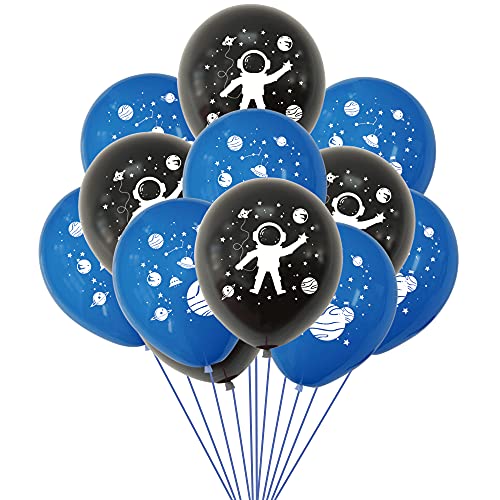 Gleemix 12 Stück Planeten Geburtstagsdeko,12 Zoll Weltraum Kindergeburtstag Party Ballons Astronaut Luftballon Kindergeburtstag Planeten Latexballons Deko für Astronaut Weltraum Geburtstag Party Dekor von Gleemix