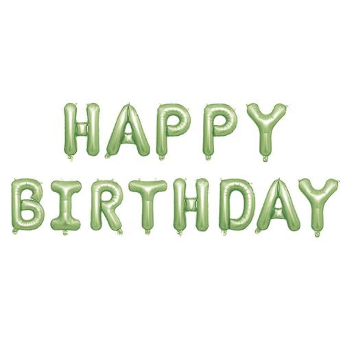 Gleemix 16 Zoll Macaron Grüne Happy Birthday Girlande, Folienballon Happy Birthday Ballon Banner, Grüne Buchstaben Happy Birthday Deko, Geburtstagsdeko für Jungen, Mädchen, Frauen, Männer Gleemix 16 Zoll Macaron Grüne Happy Birthday Girlande, Folienballon Happy Birthday Ballon Banner, Grüne Buchstaben Happy Birthday Deko, Geburtstagsdeko für Jungen, Mädchen, Frauen, Männer von Gleemix