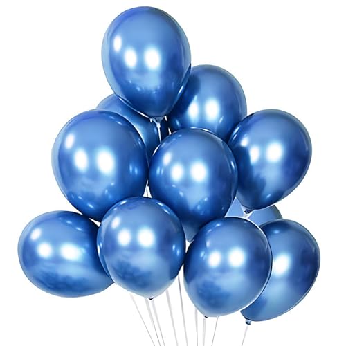 Gleemix 20 Stück 10 Zoll Metallic Luftballons Blau, Latex ballongirlande Blaue, Ballons Blau Helium für Geburtstag Hochzeit Verlobung Jubiläum Festival Picknick Abschluss oder jede Party Dekoration Gleemix 20 Stück 10 Zoll Metallic Luftballons Blau, Latex ballongirlande Blaue, Ballons Blau Helium für Geburtstag Hochzeit Verlobung Jubiläum Festival Picknick Abschluss oder jede Party Dekoration von Gleemix