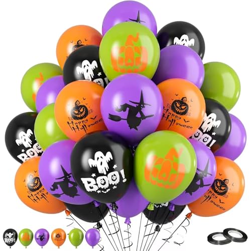 Gleemix 20 Stück Halloween Luftballons Hexen Deko, Latex Luftballons Halloween, Beliebte Thema Muster Druck Helium Ballons, Hocus Pocus Luftballon- für Hallowen Deko Heimparty Karneval Kostüm Cosplay Gleemix 20 Stück Halloween Luftballons Hexen Deko, Latex Luftballons Halloween, Beliebte Thema Muster Druck Helium Ballons, Hocus Pocus Luftballon- für Hallowen Deko Heimparty Karneval Kostüm Cosplay von Gleemix