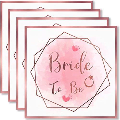 Gleemix 20 Stück JGA Servietten Rosegold, 33 x 33cm Bride To Be Servietten, Papierservietten JGA Deko Frauen, Rosagold Team Bride Hochzeitsservietten, Junggesellinnenabschied Abschied Serviettens Gleemix 20 Stück JGA Servietten Rosegold, 33 x 33cm Bride To Be Servietten, Papierservietten JGA Deko Frauen, Rosagold Team Bride Hochzeitsservietten, Junggesellinnenabschied Abschied Serviettens von Gleemix