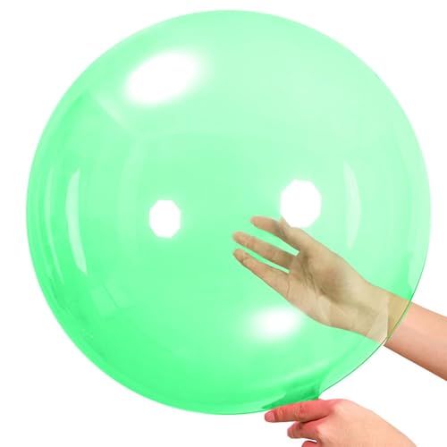 Gleemix 50cm Bobo Luftballons, 5 Stück Runde Durchsichtige Luftballons Grün, Kristall Blase Klar Ballons, Bobo Bubble Ballons für Hochzeit Geburtstag Halloween Weihnachtsfeier Dekoration Gleemix 50cm Bobo Luftballons, 5 Stück Runde Durchsichtige Luftballons Grün, Kristall Blase Klar Ballons, Bobo Bubble Ballons für Hochzeit Geburtstag Halloween Weihnachtsfeier Dekoration von Gleemix