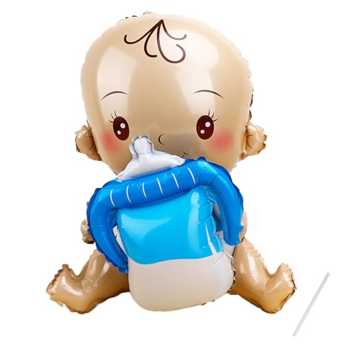 Gleemix Baby Boy Ballon, its a Boy Luftballon, babyparty deko junge für Hochzeit, Ankündigung Einer Schwangerschaft, Gender Reveal, Babydusche, Partyangebot (Blau) von Gleemix