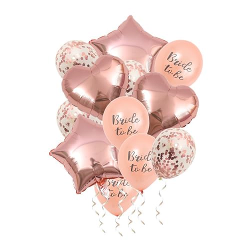 Gleemix Bride to be Luftballons Rosegold Set, JGA Herz und Stern Folienballon,Konfetti Latexballons, Helium Luftballons Hochzeit für Geburtstag, Heiraten Dekoration, Jahrestag, Junggesellinnenabschied Gleemix Bride to be Luftballons Rosegold Set, JGA Herz und Stern Folienballon,Konfetti Latexballons, Helium Luftballons Hochzeit für Geburtstag, Heiraten Dekoration, Jahrestag, Junggesellinnenabschied von Gleemix