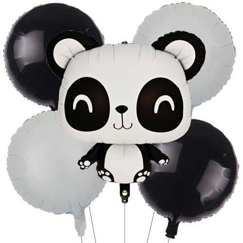 Gleemix 5 Stück Panda Luftballon Tiere, Pandabär Helium Ballon, Panda Deko Luftballons Geburtstag, für Kindergeburtstag, Babyparty, Dschungel, Safari-Tiere, Mottoparty-Dekorationen Gleemix 5 Stück Panda Luftballon Tiere, Pandabär Helium Ballon, Panda Deko Luftballons Geburtstag, für Kindergeburtstag, Babyparty, Dschungel, Safari-Tiere, Mottoparty-Dekorationen von Gleemix