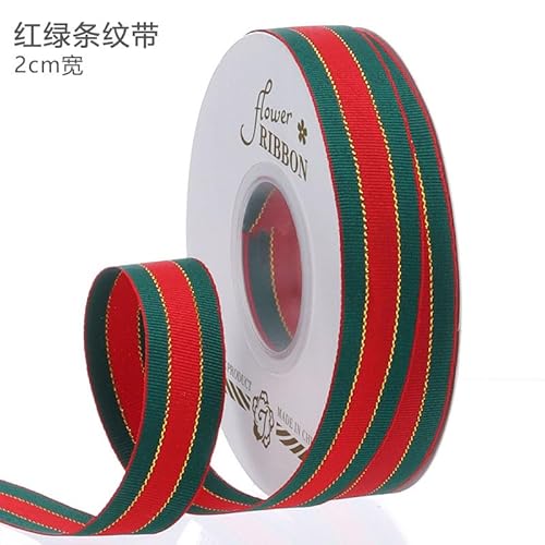 Gleemix Rot Grün Geschenkband Weihnachten, 44m Verpackungsbänder, Satinband Gastgeschenke Weihnachten, Schleifenband Weihnachten, Geschenkband Breit, Für Geburtstagdeko DIY Divergents Merry Christmas von Gleemix