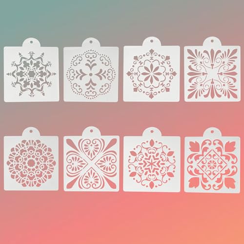 8 Stück Malerei Zeichenschablonen - Blumen Schablonen Wiederverwendbar Schablonen zum Malen Zeichnen Vorlagen Painting Stencils Malvorlagen Kit für DIY Scrapbooking Sammelalben 15x15cm 8 Stück Malerei Zeichenschablonen - Blumen Schablonen Wiederverwendbar Schablonen zum Malen Zeichnen Vorlagen Painting Stencils Malvorlagen Kit für DIY Scrapbooking Sammelalben 15x15cm von Gleeve