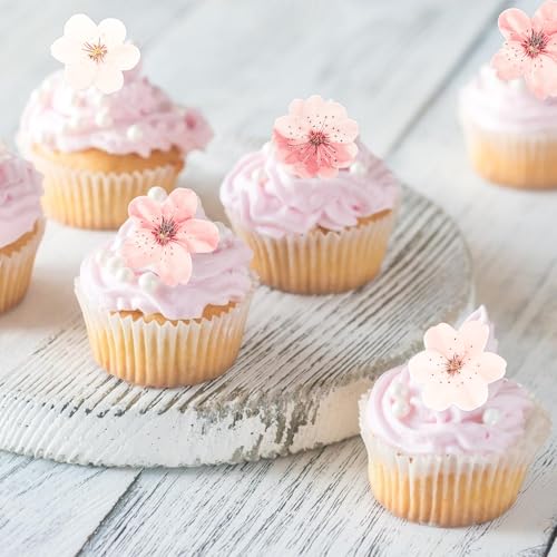 Gleevio Kirschblüten Tortendeko Blumen Essbar,48 Stück Cupcake Topper Blumen Deko Torte Essbar,Esspapier Blüten Kuchen Deko,Essbare Blüten Tortendeko,Kirschblüten Muffin Deko für Geburtstag Hochzeit Gleevio Kirschblüten Tortendeko Blumen Essbar,48 Stück Cupcake Topper Blumen Deko Torte Essbar,Esspapier Blüten Kuchen Deko,Essbare Blüten Tortendeko,Kirschblüten Muffin Deko für Geburtstag Hochzeit von Gleevio