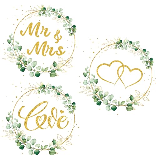 Gleevio Hochzeit Cupcake Dekorationen, 24 Stück, 4,5 cm, Grün-Gold, Papier Gleevio Hochzeit Cupcake Dekorationen, 24 Stück, 4,5 cm, Grün-Gold, Papier von Gleevio