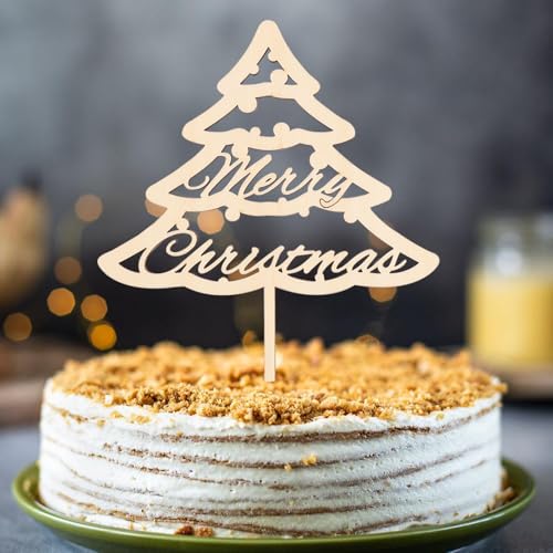 Gleevio Weihnachten Tortendeko Holz,Merry Christmas Cake Topper,Weihnachten Kuchendeko 4 mm Dicke,Weihnachten Deko Torte,WeihnachtsbaumTortendeko für Weihnachten Party Deko,Größe 15x20cm Gleevio Weihnachten Tortendeko Holz,Merry Christmas Cake Topper,Weihnachten Kuchendeko 4 mm Dicke,Weihnachten Deko Torte,WeihnachtsbaumTortendeko für Weihnachten Party Deko,Größe 15x20cm von Gleevio
