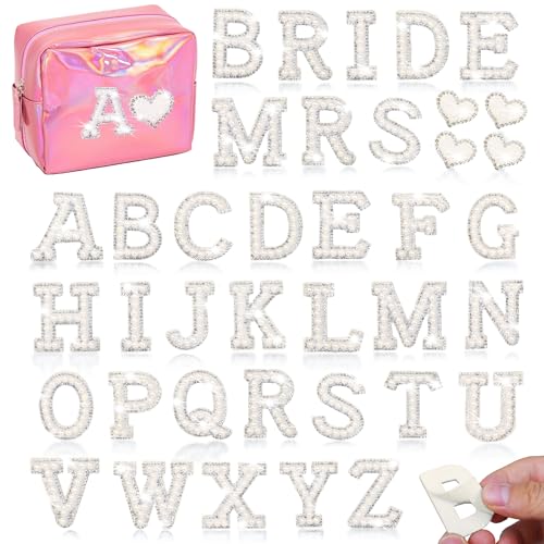 38 x selbstklebende Perlen-Buchstaben mit Strasssteinen, für Kleidung, Handwerk, Stoff 38 x selbstklebende Perlen-Buchstaben mit Strasssteinen, für Kleidung, Handwerk, Stoff von Gleihow