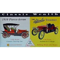 1910er Pierce-Arow 1/59 - 1909er Stanley Steamer 1/48 von Glencoe Models