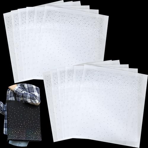 Glenmal 12 Blatt Bügel-Strass-Blätter, Kristall-Transfers, Glitzer-Hotfix-Strass-Aufkleber, Hot-Melt-Flicken in 2 Stilen für Kleidung, Handwerk, DIY-Dekoration (modischer Stil) von Glenmal