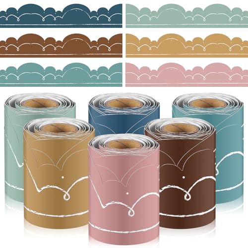 Glenmal 6 Rollen Boho Pinnwand Bordüre Boho Schnörkel gewellt Klassenzimmer Bordüre Trim für Schulanfang Klassenzimmer Zuhause Kreidetafel Wanddekoration Glenmal 6 Rollen Boho Pinnwand Bordüre Boho Schnörkel gewellt Klassenzimmer Bordüre Trim für Schulanfang Klassenzimmer Zuhause Kreidetafel Wanddekoration von Glenmal