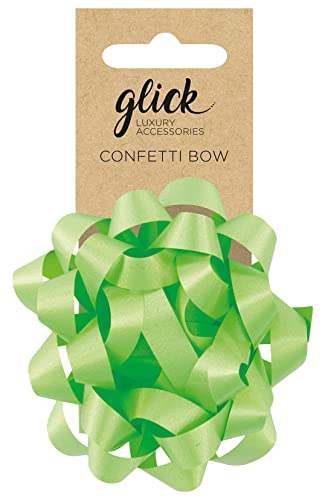 Glick Schleife Limettengrün für Geschenkverpackungen Basteln BF23 Schleife Konfetti Lime von Glick