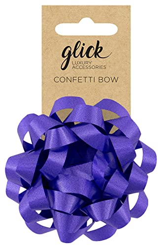 Glick Luxus Geschenkschleife, violettes Geschenkzubehör zum Verpacken von Geschenken, violette Schleife zum Aufkleben von Glick