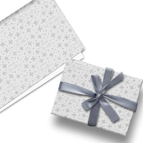 Glick Luxuriöses Weihnachts-Geschenkpapier (3 Blatt) Schneeverwehung, Weihnachtsgeschenkpapier von Glick